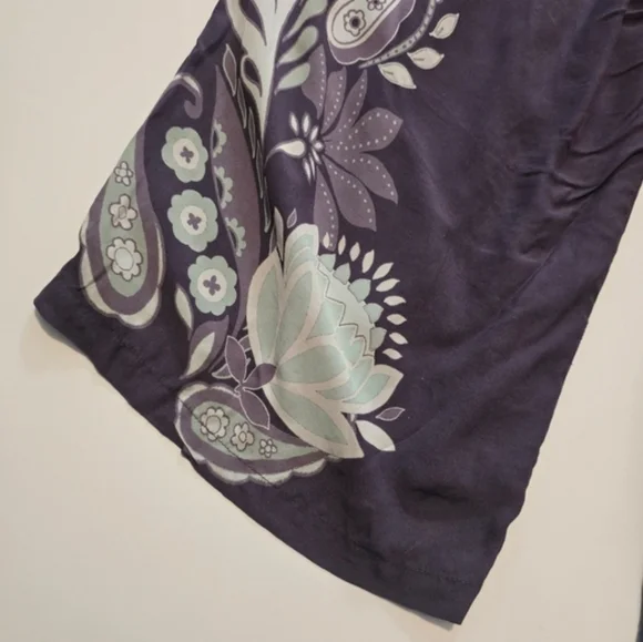 Caballero Rose Graphite Protea Paisley Jumpsuit Square neck Sleeveless Viscosei - Picture 8 of 13